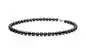 Preview: Elegante Perlenkette schwarz groß rund 9-10 mm, Perlenverschluss Weiß/Gelbgold 14K, Gaura Pearls, Estland